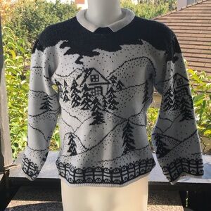 Vintage 1980s holiday Christmas sweater size large